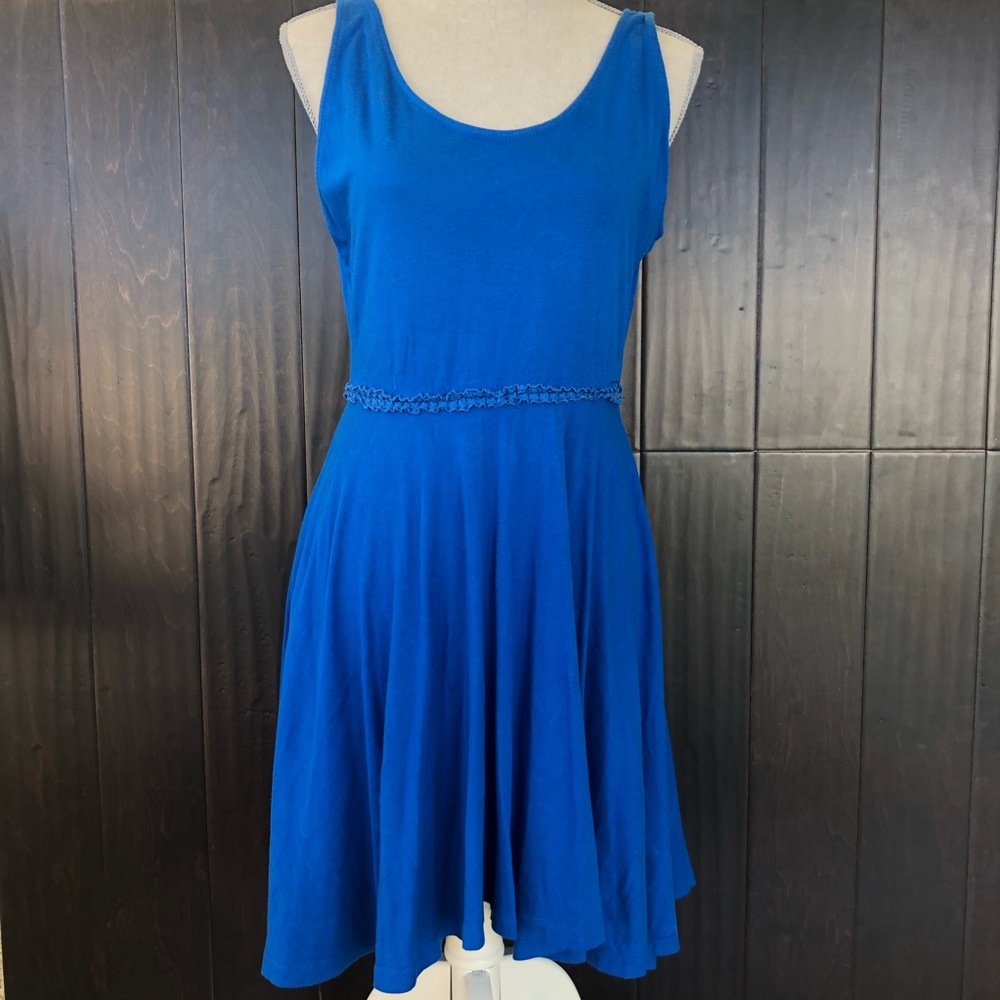 Blue flowy dress
